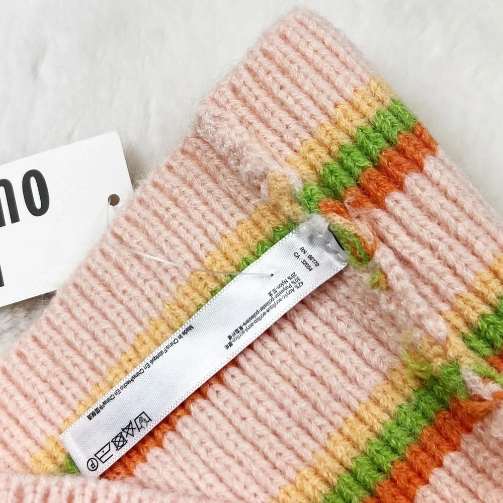 NWT Urban Outfitters Striped Ear Warmer In Pink
